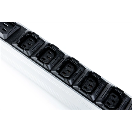 Digitus Basis IT PDU, single-phase 32 A, 24 x C13, 2 x C19, 4 x grounded outlets, 3 m power cord, IEC 60309 32 A plug