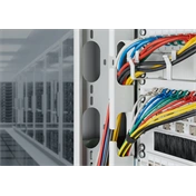 Digitus CAT 6A F-FTP keskeny patch kábel, 0,3 m, sárga, 10 db