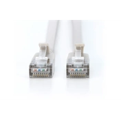 Digitus CAT 6A F-FTP keskeny patch kábel, 0,5 m, szürke, 10 db