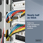 Digitus CAT 6A F-FTP keskeny patch kábel, 1 m, zöld, 10 db
