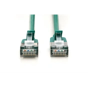 Digitus CAT 6A F-FTP keskeny patch kábel, 2 m, zöld, 10 db