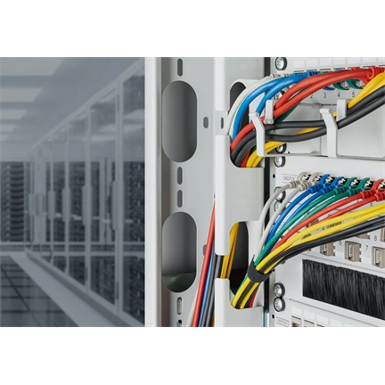 Digitus CAT 6A F-FTP keskeny patch kábel, 5 m, sárga, 10 db