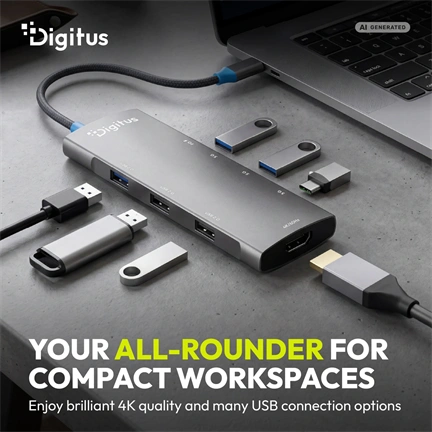 Digitus DA-70920 USB-C Docking Station, 8-Port