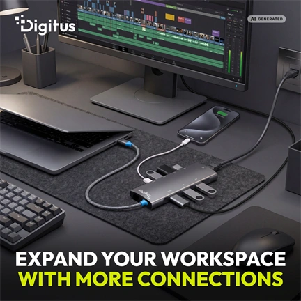 Digitus DA-70921 USB-C Docking Station, 8-Port