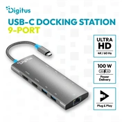 Digitus DA-70922 USB-C Docking Station, 9-Port