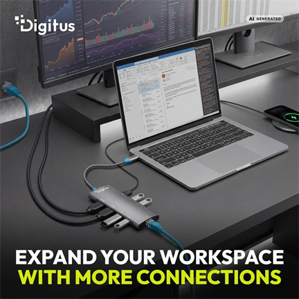 Digitus DA-70922 USB-C Docking Station, 9-Port