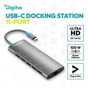 Digitus DA-70923 USB-C Docking Station, 11-Port