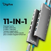 Digitus DA-70923 USB-C Docking Station, 11-Port