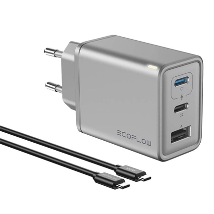 ECOFLOW RAPID GaN (gallium-nitrid) alapú hálózati töltő 65W