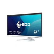 EIZO FlexScan EV3450XC monitor 34,1" ívelt ultraszéles, 5MP webkamera, USB-C dokkoló, 94W-os töltés, fehér
