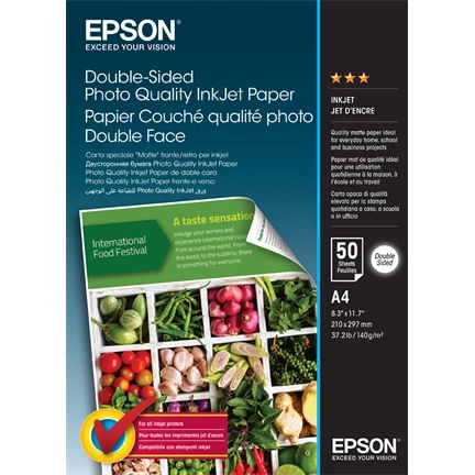EPSON Kétoldalas Fotópapír 50lap 120g