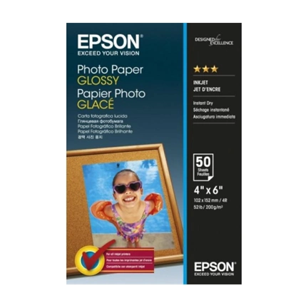 EPSON S042539 A/4 fényes fotópapír 50lap, 200g