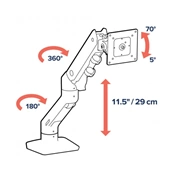 ERGOTRON HX WALL MONITOR ARM 42in VESA MIS-D/E/F White
