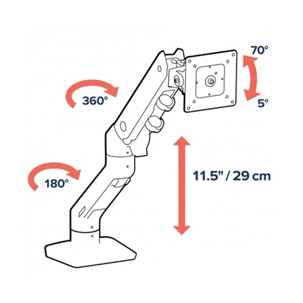 ERGOTRON HX WALL MONITOR ARM 42in VESA MIS-D/E/F White