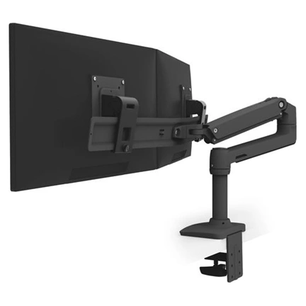 ERGOTRON LX DESK DUAL DIRECT ARM 25IN MIS-D 10Y W MATTE BLACK