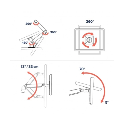 ERGOTRON LX Desk Monitor Arm (white)