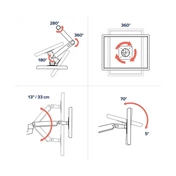 ERGOTRON LX Dual Side-by-Side Arm (white)