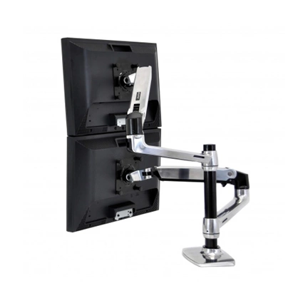 ERGOTRON LX Dual Stacking Arm (polished aluminum)