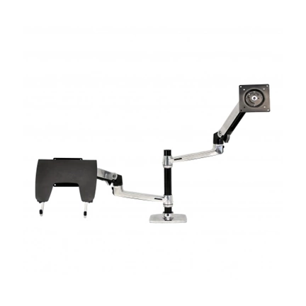 ERGOTRON LX Dual Stacking Arm (polished aluminum)