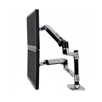 ERGOTRON LX Dual Stacking Arm (polished aluminum)