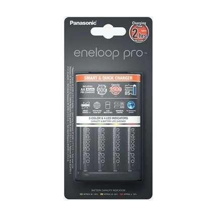 Eneloop Smart&Quick Charger Akkutöltő + 4xAA Pro 2500mAh