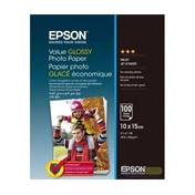 Epson 10x15 Gazdaságos Fényes Papír (183g, 100 lap/csomag)