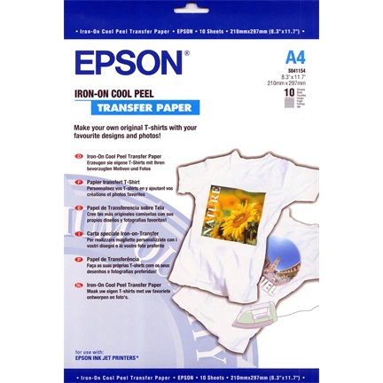 Epson IRON-ON-TRANSFER PAPERDIN A4 124G/M2 10SHEETS