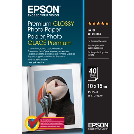 Epson S042153 10X15cm PREMIUM GLOSSY fotó 40lap