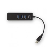 Ewent EW1140 USB 3.1 HUB 3 Port + Gigabit port Black