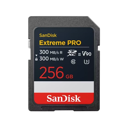 Extreme PRO 256GB SDXC Memory Card 300/300MB/s , 8K, V90, UHS-II