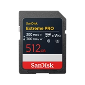Extreme PRO 512GB SDXC Memory Card 300/300MB/s , 8K, V90, UHS-II
