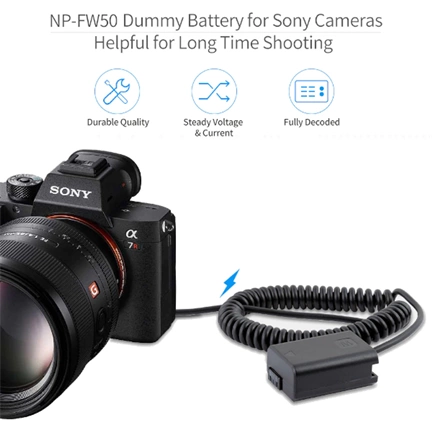 FEELWORLD dummy battery A6500 A7 to DC