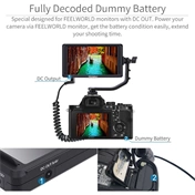 FEELWORLD dummy battery A6500 A7 to DC