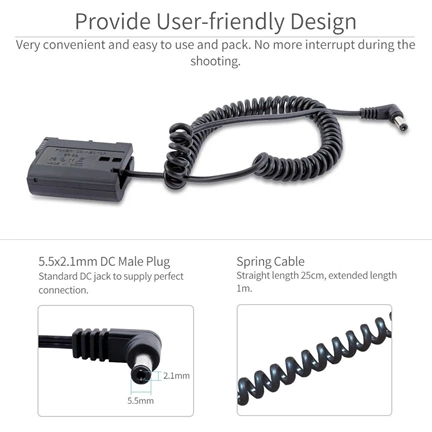 FEELWORLD dummy battery D850 to DC