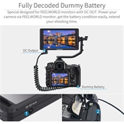 FEELWORLD dummy battery D850 to DC