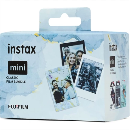 FUJIFILM Instax Mini Film Glossy Classic Bundle (Bluemarble, Black Frame, Monochrome) (30lap) FUJIFILM Instax Mini Film Glossy Classic Bundle (Bluemarble, Black Frame, Monochrome) (30lap)