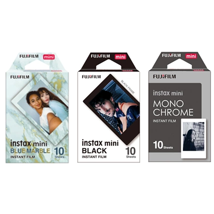 FUJIFILM Instax Mini Film Glossy Classic Bundle (Bluemarble, Black Frame, Monochrome) (30lap) FUJIFILM Instax Mini Film Glossy Classic Bundle (Bluemarble, Black Frame, Monochrome) (30lap)