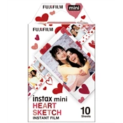FUJIFILM Instax Mini Film Glossy "Heart Sketch" (10lap)