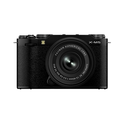 FUJIFILM X-M5 + XC15-45mm F3.5-5.6 OIS PIZ objektív kit fekete FUJIFILM X-M5 + XC15-45mm F3.5-5.6 OIS PIZ objektív kit fekete