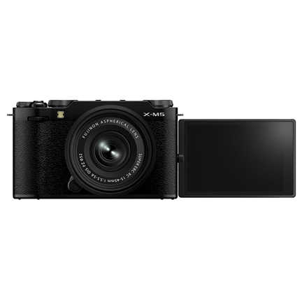 FUJIFILM X-M5 + XC15-45mm F3.5-5.6 OIS PIZ objektív kit fekete FUJIFILM X-M5 + XC15-45mm F3.5-5.6 OIS PIZ objektív kit fekete
