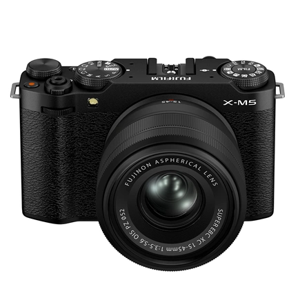 FUJIFILM X-M5 + XC15-45mm F3.5-5.6 OIS PIZ objektív kit fekete FUJIFILM X-M5 + XC15-45mm F3.5-5.6 OIS PIZ objektív kit fekete
