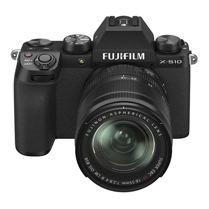 Fujifilm X-S10 XF18-55mm f/2.8-4 R Fekete MILC fényképezőgép KIT