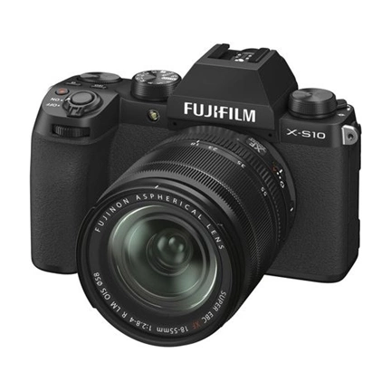 Fujifilm X-S10 XF18-55mm f/2.8-4 R Fekete MILC fényképezőgép KIT