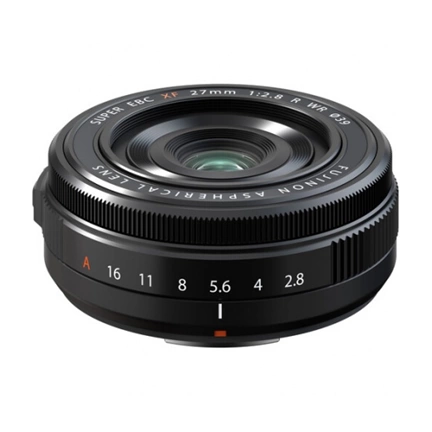 FUJIFILM XF27mm f/2.8 R WR Fekete objektív FUJIFILM XF27mm f/2.8 R WR Fekete objektív