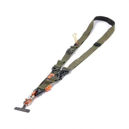 Fe Vállpánt és Csat Kit - Zöld/Narancssárga