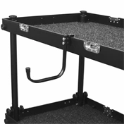 Filmcart 2 ívben hajlított acélcső kampó rögzítőbilinccsel és 3/8"-1/4" adapterrel