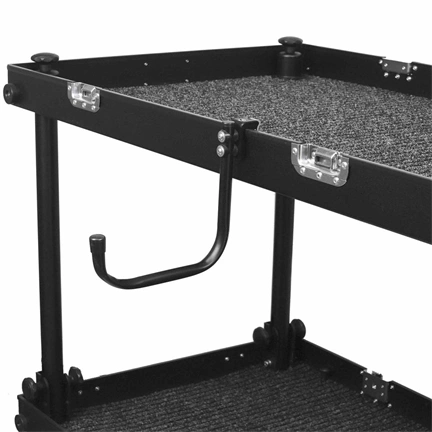 Filmcart 2 ívben hajlított acélcső kampó rögzítőbilinccsel és 3/8"-1/4" adapterrel