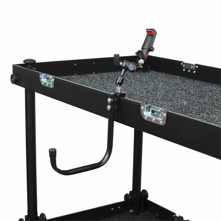 Filmcart 2 ívben hajlított acélcső kampó rögzítőbilinccsel és 3/8"-1/4" adapterrel