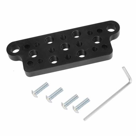 Filmcart Aluminum Plate With Threaded Holes 3/8" And Ľ" Screws