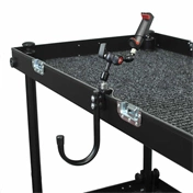 Filmcart ívben hajlított kicsi acélcső kampó rögzítőbilinccsel és 3/8"-1/4" adapterrel